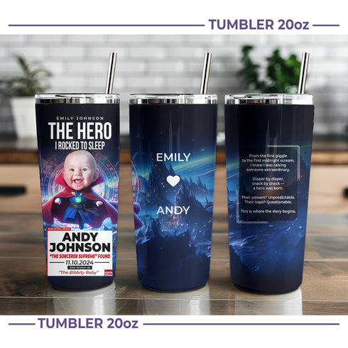 Personalized Baby Sorcerer Supreme Tumbler – Funny CNN Superhero Gift for Moms